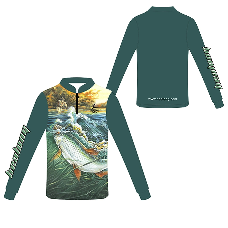 Custom UV Protection and Quick Dry Kids Winter Fishing Jersey Shirts Wear