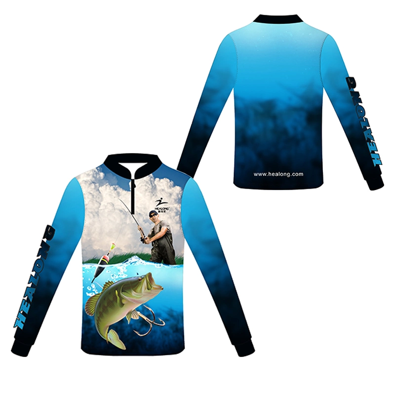 Custom UV Protection and Quick Dry Kids Winter Fishing Jersey Shirts Wear